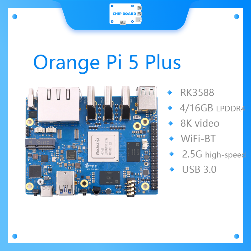 Radxa Rock 5B 16Gb - Orange Pi 5 Plus Einplatinen-Computer RK3588