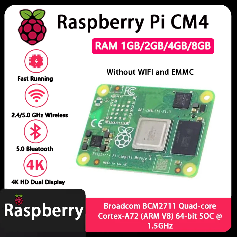 Raspberry Pi CM4 1 GB/2 GB/4 G – Compute Module 4 32Gb Wifi Bewertung und Preis